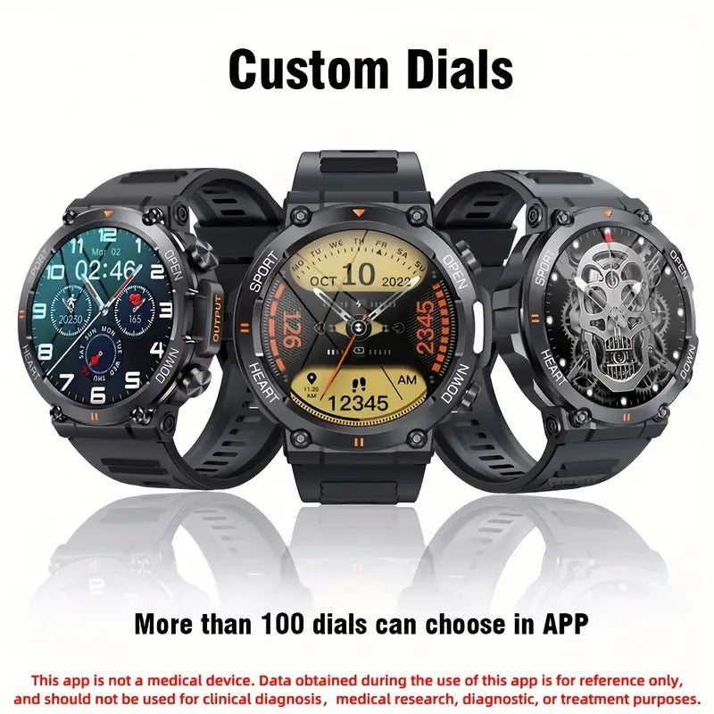 Ronde smartwatch met scherm van 3,53 cm