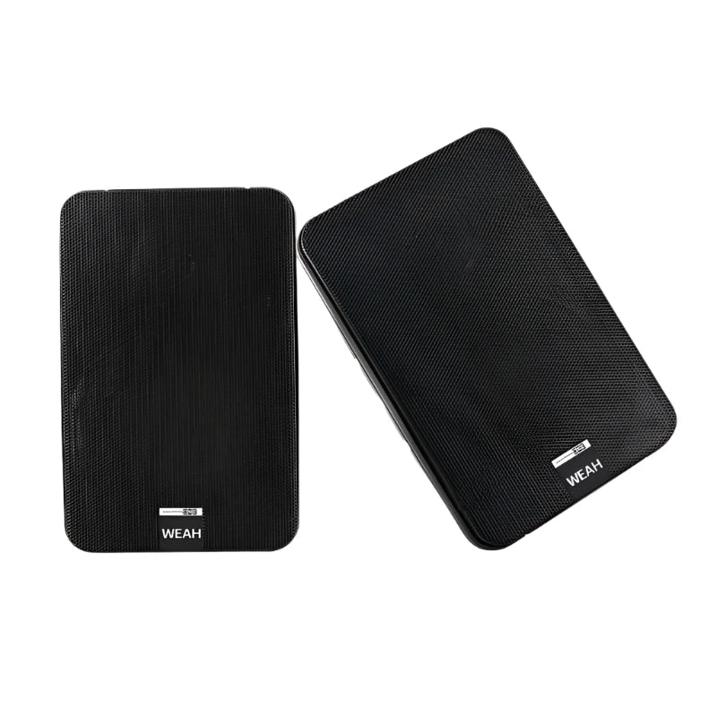 Paar boekenplankluidsprekers van 100 W en 5 inch, zwart