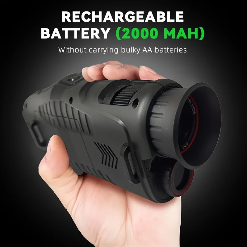 Infraroodmonoculaire kijker met 10× digitale zoom en ledlicht