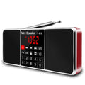 Récepteur radio FM numérique stéréo, rouge