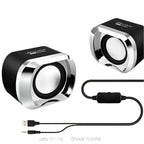 Computerspeakers met subwoofer voor lage tonen, zwart