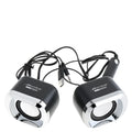 Computerspeakers met subwoofer voor lage tonen, zwart
