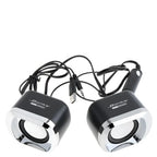 Computerspeakers met subwoofer voor lage tonen, zwart