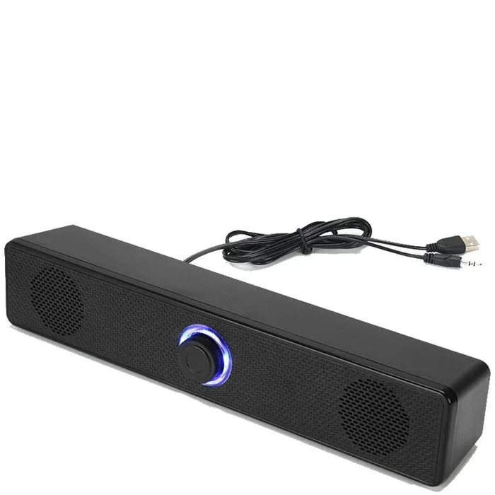 Barra de sonido para PC con conexión por cable