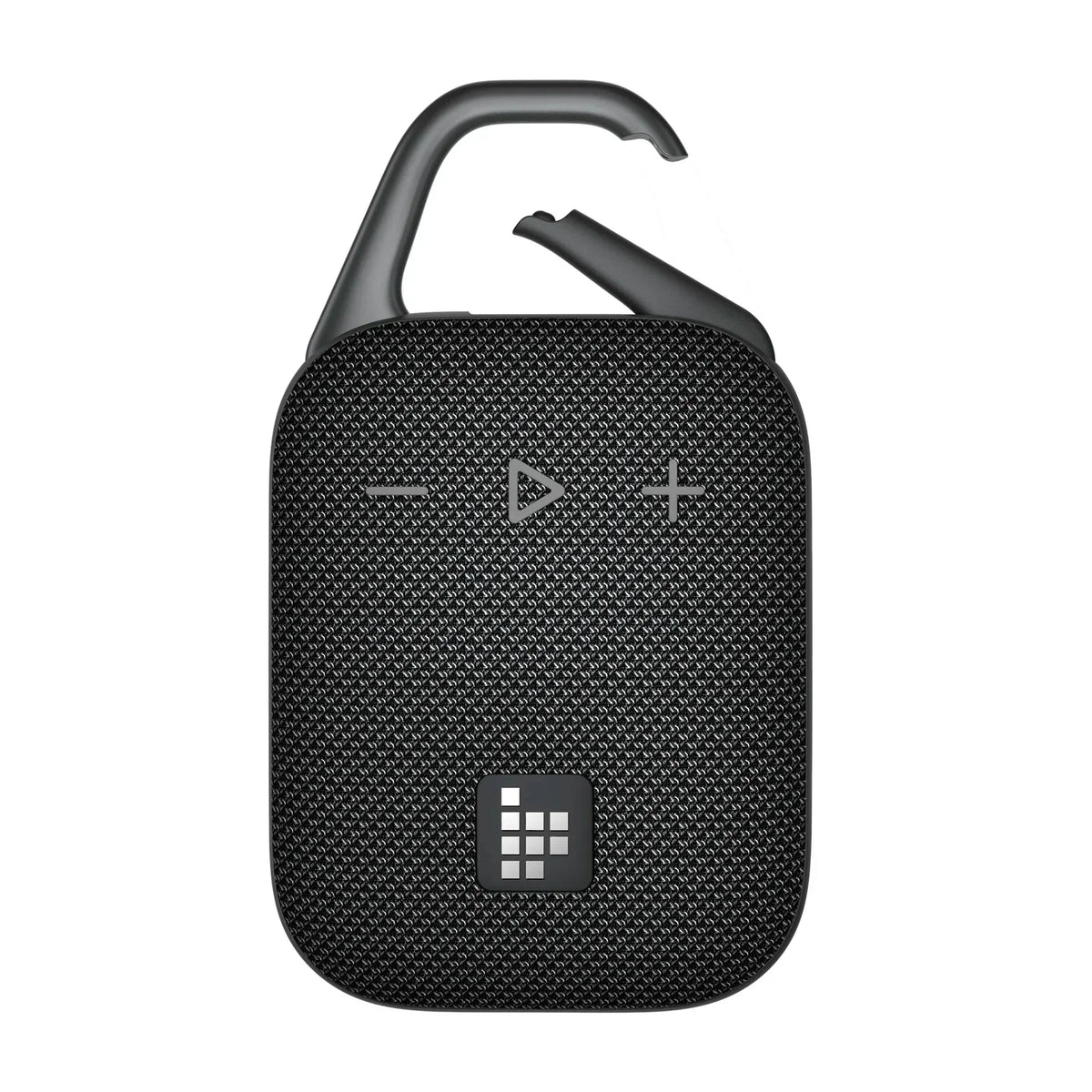Black Bluetooth speaker with deep bass