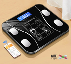 Black smart Bluetooth body fat scale