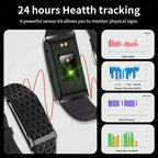No-Screen Smart Fitness Band Black-2