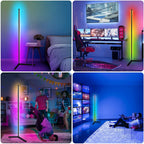 Slimme RGB-vloerlamp voor hoeken