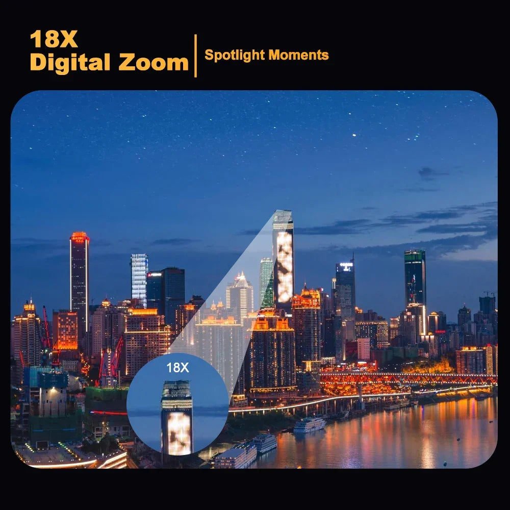 Digitale camera met draaibaar scherm van 3 inch, zwart