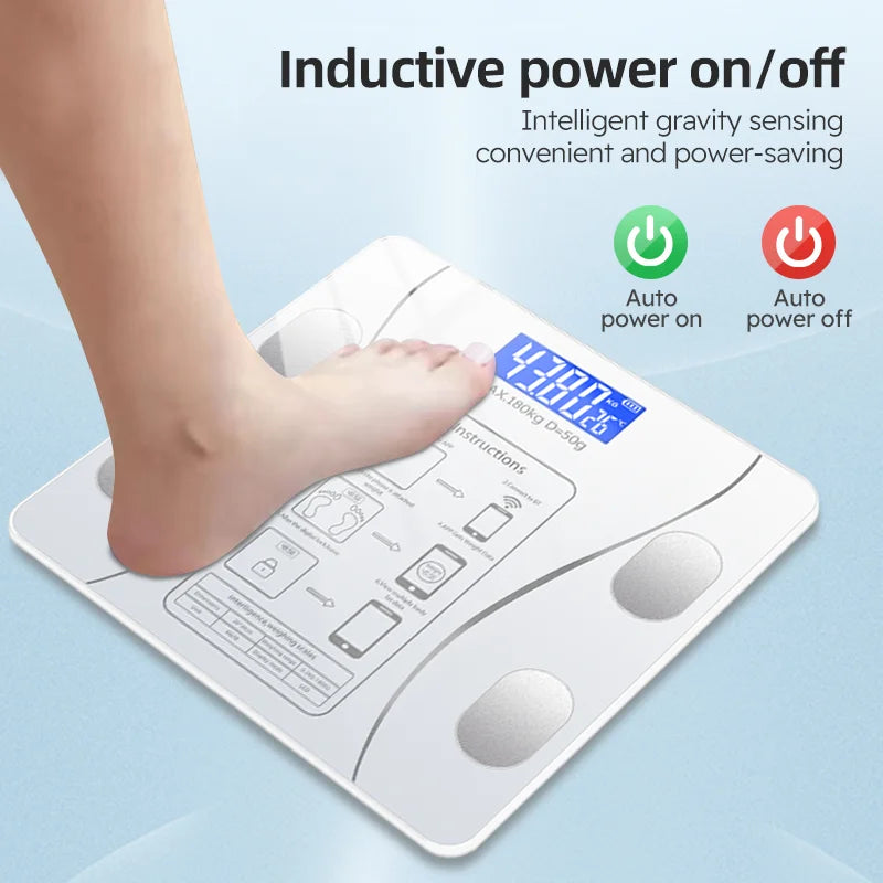 Balance impédancemètre connectée Bluetooth, blanche