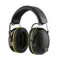Yellow rechargeable noise-reducing earmuffs