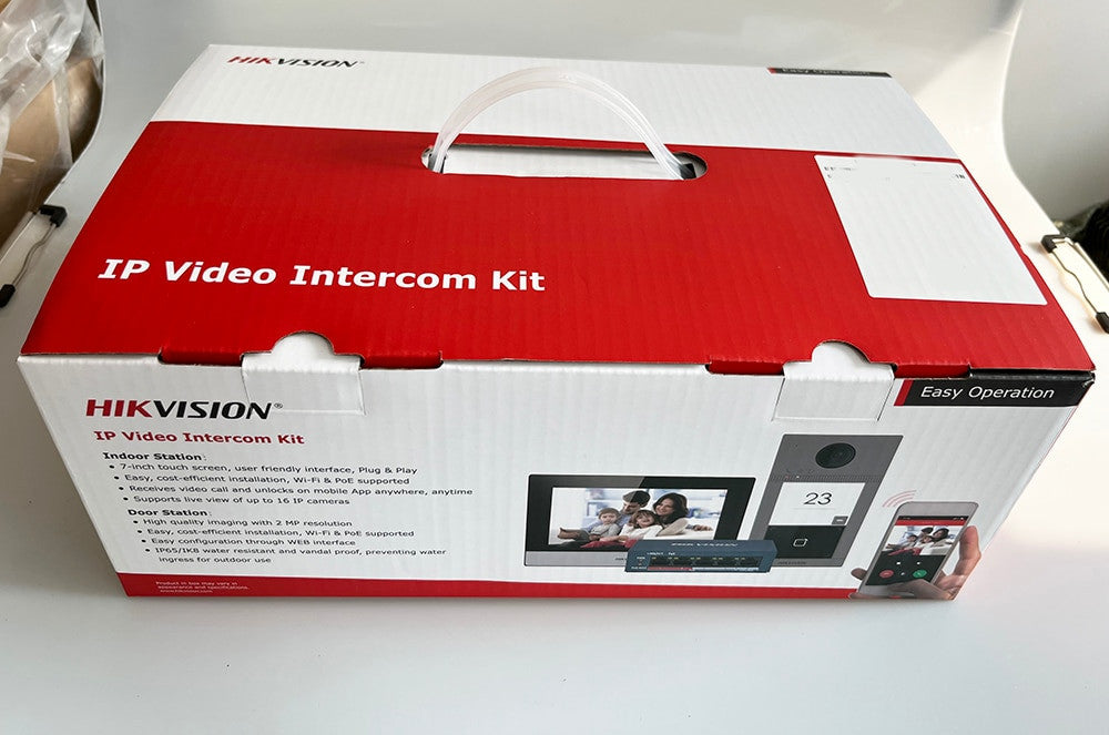 Hikvision Wi-Fi IP-deurbelset met 7-inch monitor DS-KIS604-S(C)