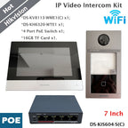 Hikvision Wi-Fi IP-deurbelset met 7-inch monitor DS-KIS604-S(C)