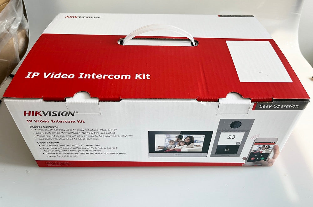 Kit visiophone IP Wi-Fi Hikvision avec écran couleur de 7 pouces