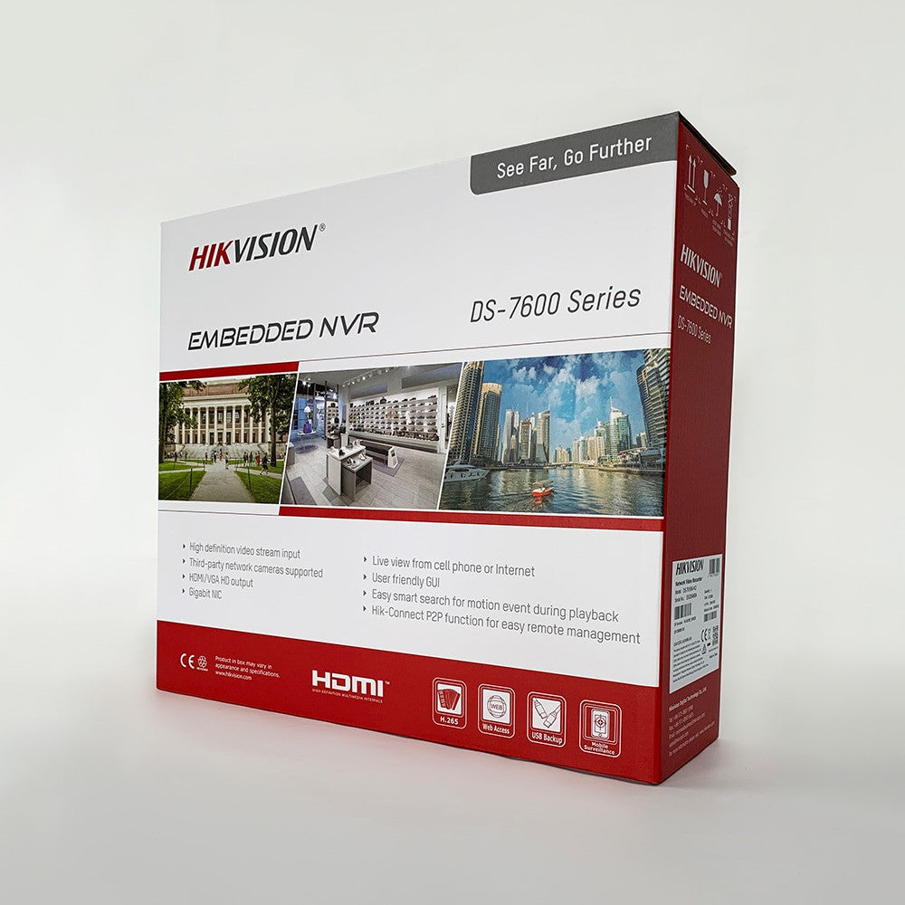 Hikvision 8 MP IP-videobewakingsset met DS-2CD2385G1-I camera
