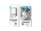 Witte Techancy TA2801 oplader van 20 W met PD-snel opladen en QC 3.0