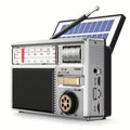 Radio portable multifonction FM/AM/Bluetooth/solaire