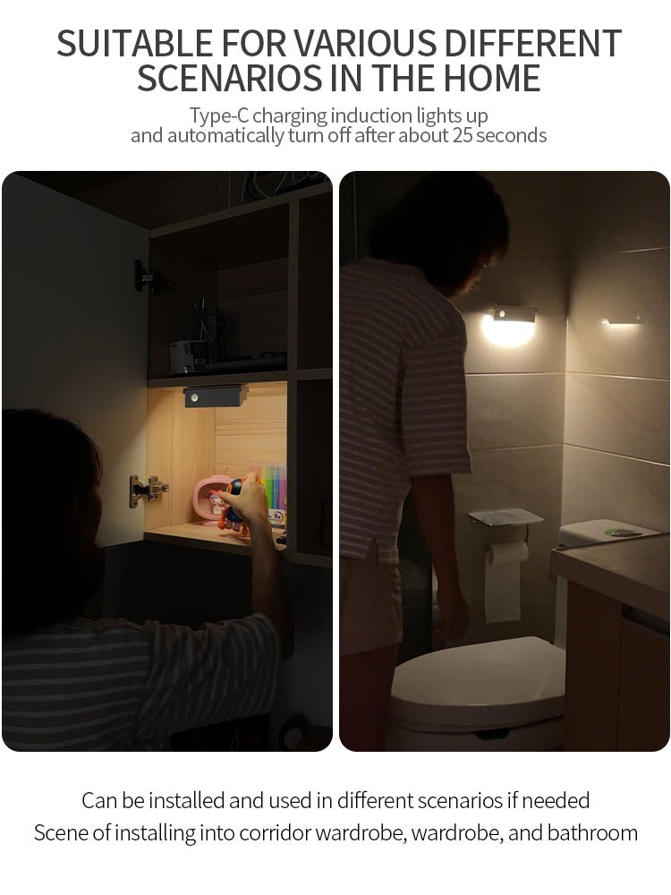 Slimme magnetische wandlamp met bewegingssensor